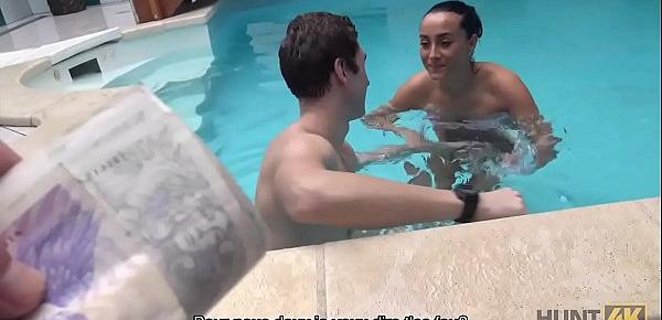  HUNT4K. Aventuras sexuales en una piscina privada